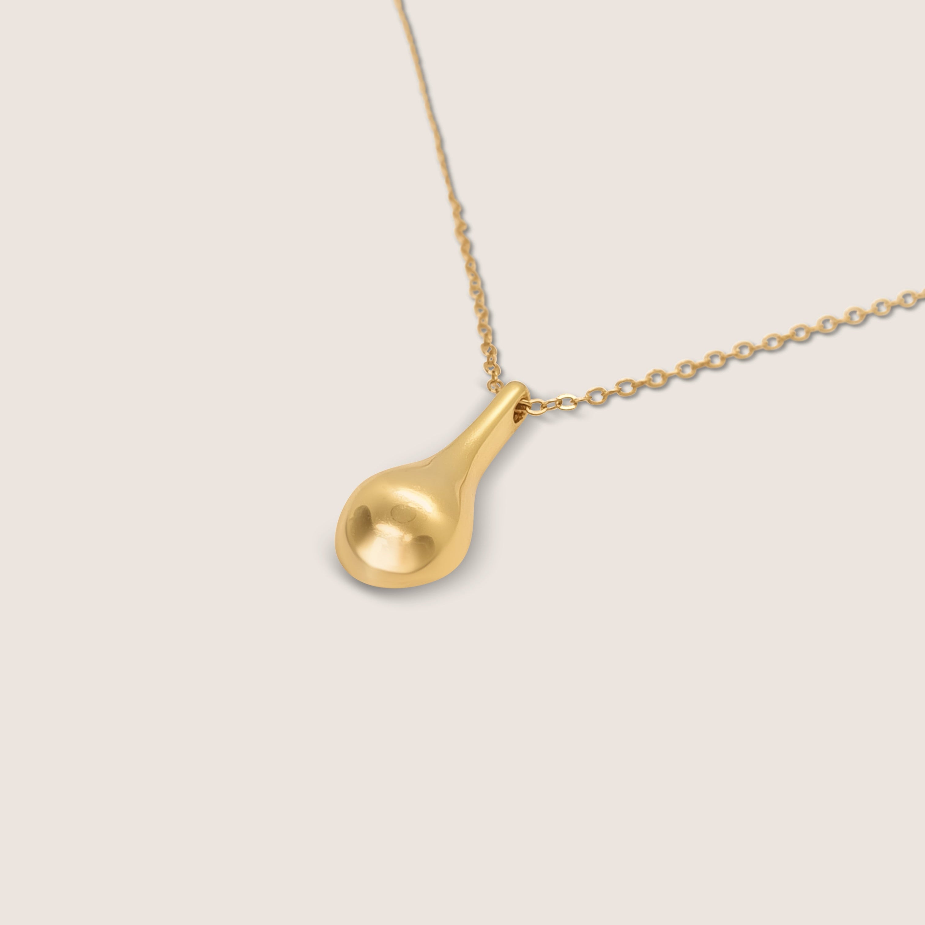 Gold drop necklace